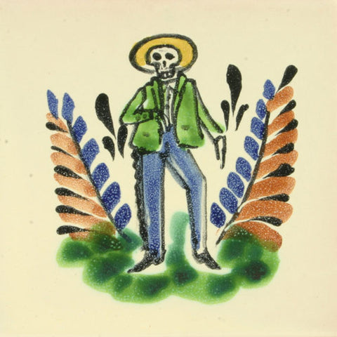 Gorky Day of the Dead art tile