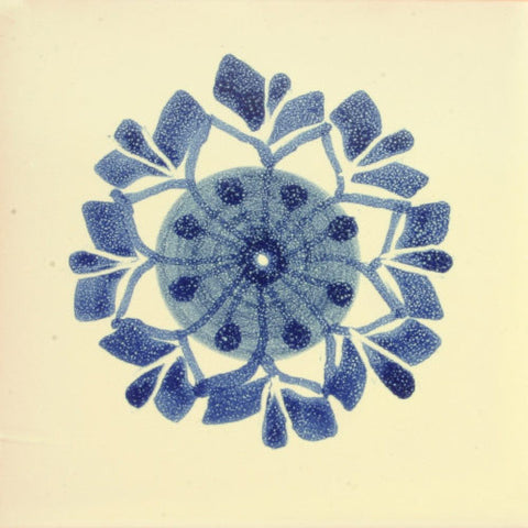 Gorky Gonzalez Mexican blue art tile