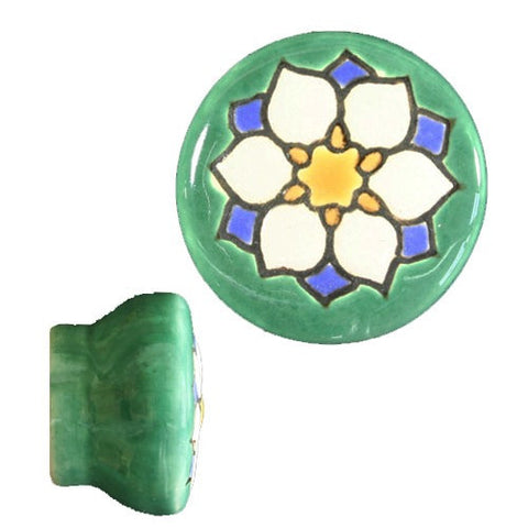 Raised Relief Ceramic Knob- Delicado III