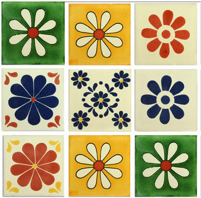 Daisies Talavera tile collection