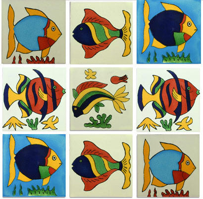 Fish designs Talavera Tile Collection
