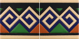 Mayan border Mexican Tile