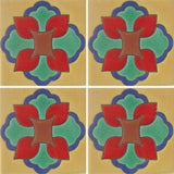 Raised relief decorative Mexican tile