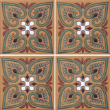 Raised relief Spanish tile