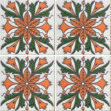 Raised relief Spanish tile