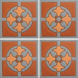 Raised relief arts and crafts tile