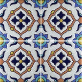 Raised relief Mexican tile pattern
