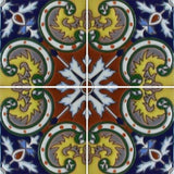Raised relief Spanish tile