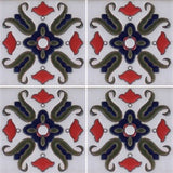 Raised relief Spanish tile