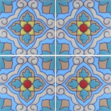 Raised relief Spanish tile