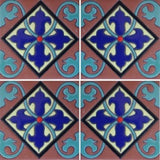 Mexican raised relief tile array