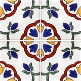 4-tile array Spanish tile