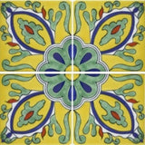 4-tile array Mexican tile