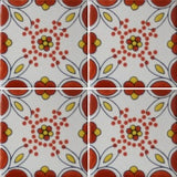 4-tile array Mexican tile