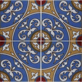 Raised relief Spanish tile