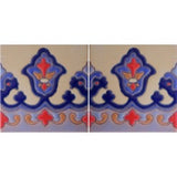 Mexican raised relief tile border