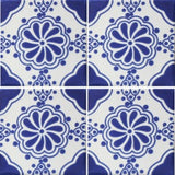 4-Tile array Mexican tile