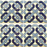 4 tile array Cadenza azul Mexican tile