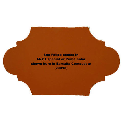San Felipe Solid color ceramic Mexican tile