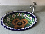 Traditional Mexican Sink-Alcatraz Girasol