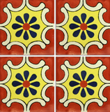 CLEARANCE - Traditional Mexican Tile - Arabesque Terra Cota - 6x6