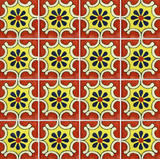 CLEARANCE - Traditional Mexican Tile - Arabesque Terra Cota - 6x6