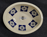 CLEARANCE - Traditional Mexican Sink-Arabesque Azul - LARGE OVAL