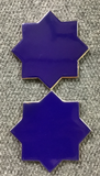 CLEARANCE - LOT OF STAR AND CROSS - AZUL COBALTO BRILLANTE