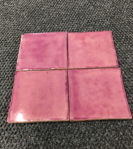 CLEARANCE - TRADITIONAL MEXICAN TILE - LILA DESLAVADO 4X4 - B