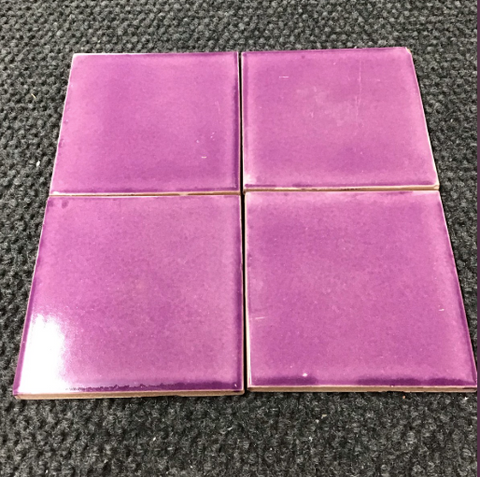 CLEARANCE - TRADITIONAL MEXICAN TILE - LILA DESLAVADO 4X4 -C