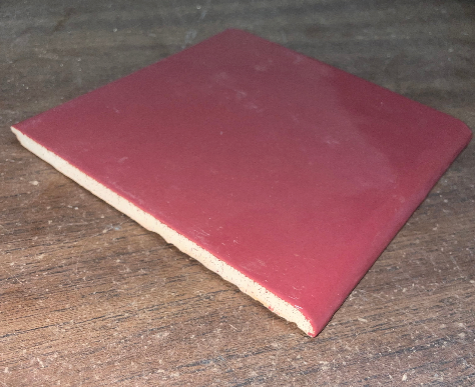 CLEARANCE - PRIMA MEXICAN TILE - SURFACE BULLNOSE - MAGENTA - LOT
