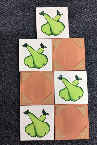 CLEARANCE - PEAR COASTER SET (LOT)