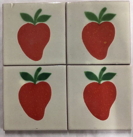 CLEARANCE - STRAWBERRY 4X4 TILE LOT