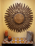 Traditional Mexican Tile - Rosa Del Desierto