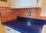 Traditional Mexican Tile - Melon Deslavado