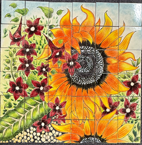 Mexican Style Mural - Girasoles