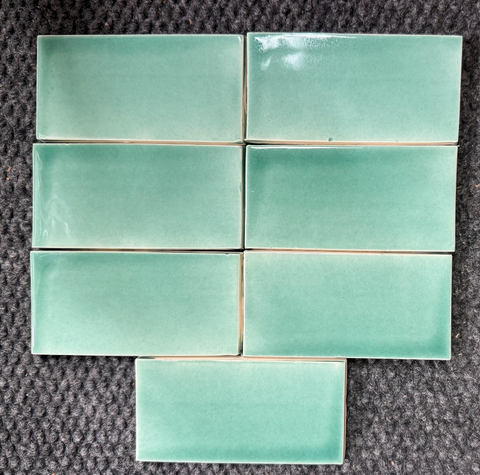 CLEARANCE - VERDE MAR DESLAVADO CERAMIC 2X4