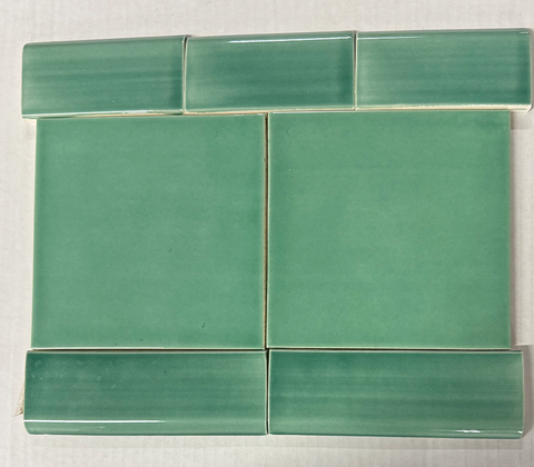 CLEARANCE - VERDE MAR DESLAVADO 6X6 AND BULLNOSE