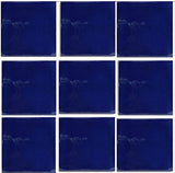 1 sq ft bright blue Mexican tile
