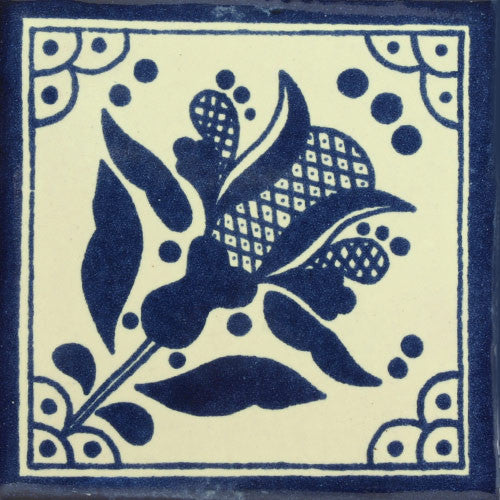 Traditional Mexican Tile - Flor Capula – Mexican Tile Designs