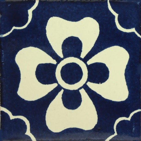 Traditional Mexican Decorative blue tile