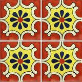 Traditional Mexican Tile - Arabesque Terra Cota