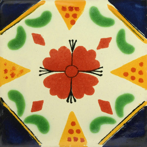 Traditional Mexican Tile - Azucena – Mexican Tile Designs