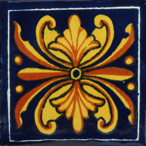 Traditional Mexican Tile - Flor Nacional