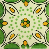 Traditional Mexican Tile - Honey Suckle