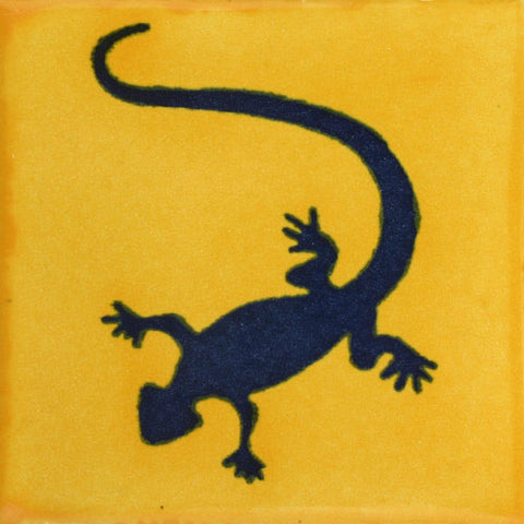 Traditional Decorative Mexican Tile - lizard