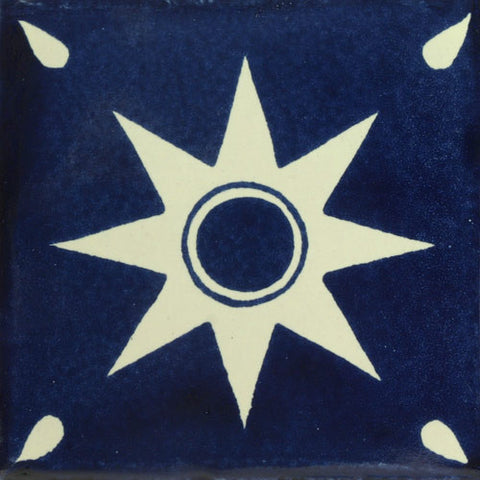 Traditional Decorative Mexican Tile - star