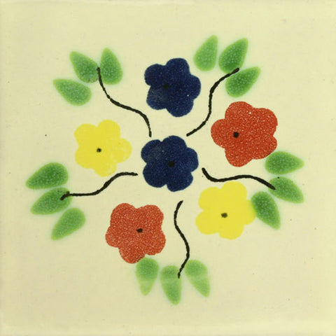 Traditional Mexican Tile - Bouquet 