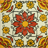 Traditional Decorative Mexican tile desert rose 