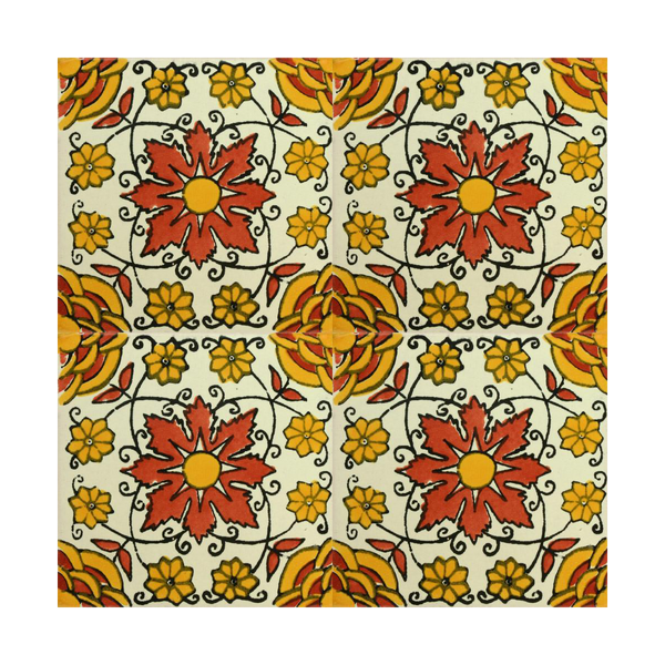 Traditional Mexican Tile - Rosa Del Desierto – Mexican Tile Designs